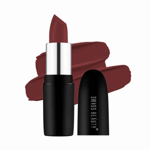 Swiss Beauty Pure Matte Lipstick-Café Mocha
