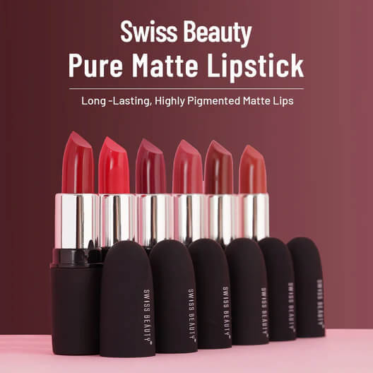 Swiss Beauty Pure Matte Lipstick - Hot Nude